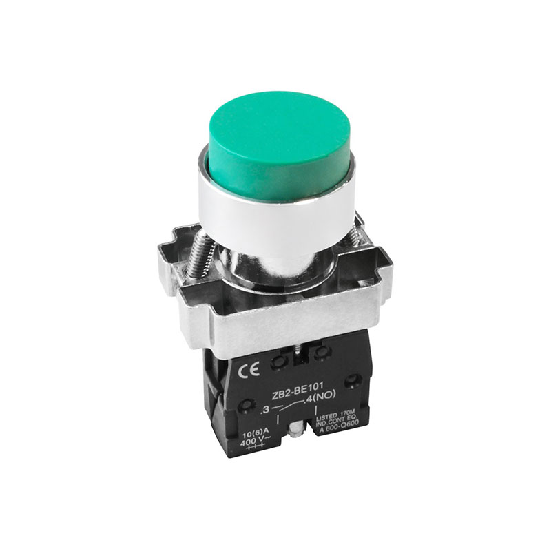 Mm Pushbutton Switch With Projecting Head Xb Bl Nvolt