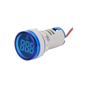 Blue Mini LED Ammeter with Dia 22mm Mounting Opening