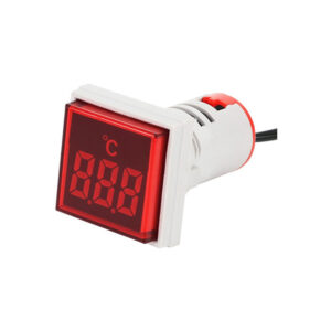 Red Mini Square LED Temperature Meter