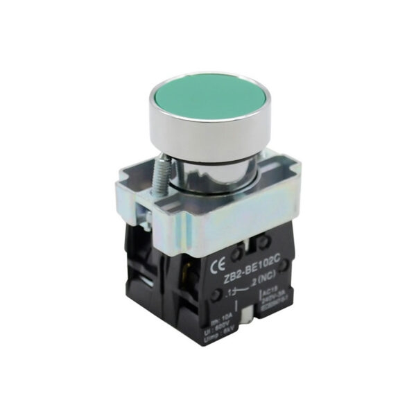 NO+NC spring return flush pushbutton BX2-BA35