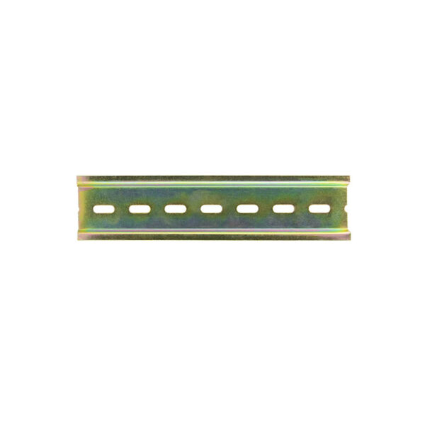 DIN Rail TS35, 35mm wide 7.5 deep, slotted, steel